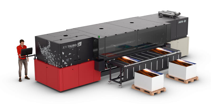 AGFA: Jeti Tauro H3300 (Hybrid UV LED Inkjet Printer)